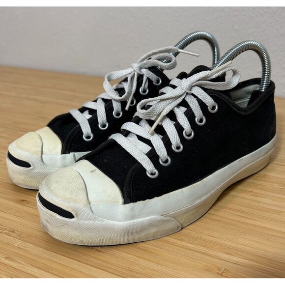 Converse Shoes Vtg 9s Converse Jack Purcell Mens 65 Womens 8 Black Made In Usa Sneaker Shoes